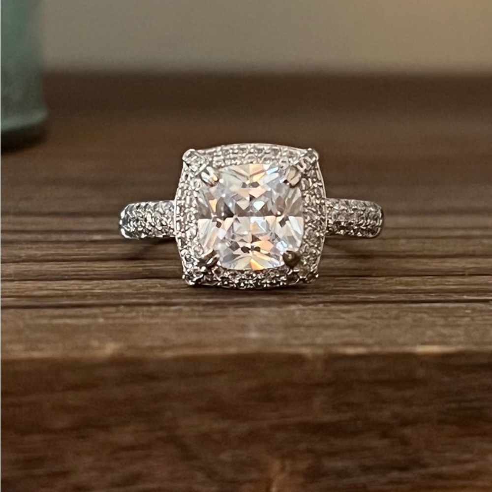 Sterling Silver CZ Cocktail Ring